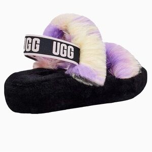 UGG Oh Yeah Tie Dye Slide Slippers Size 10 Color Purple